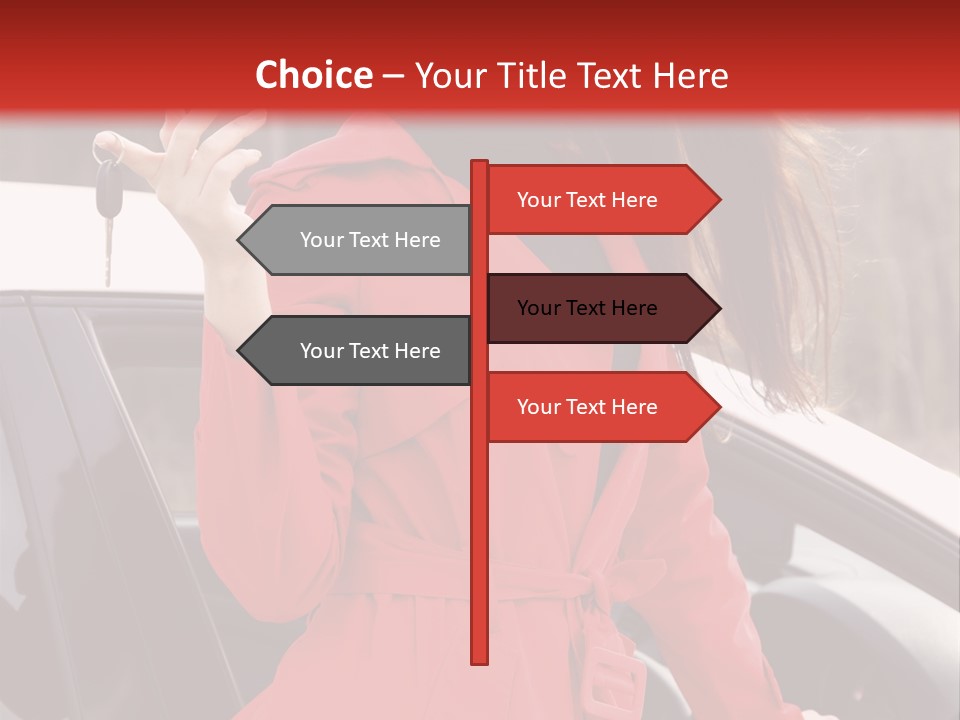 Success Auto Woman PowerPoint Template