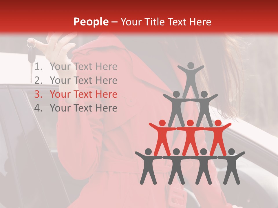 Success Auto Woman PowerPoint Template