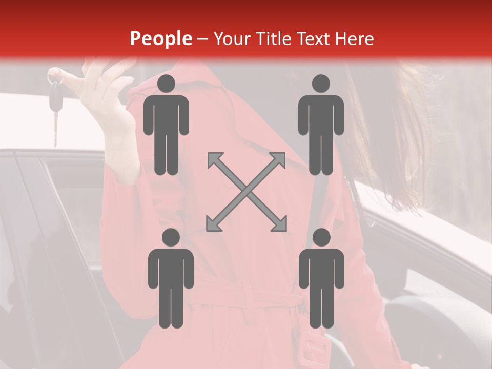 Success Auto Woman PowerPoint Template