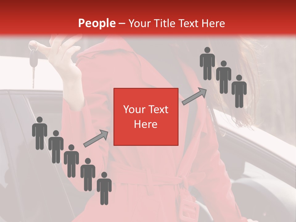 Success Auto Woman PowerPoint Template