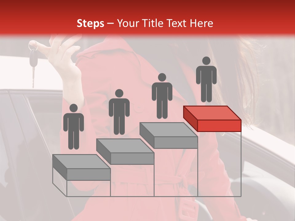 Success Auto Woman PowerPoint Template