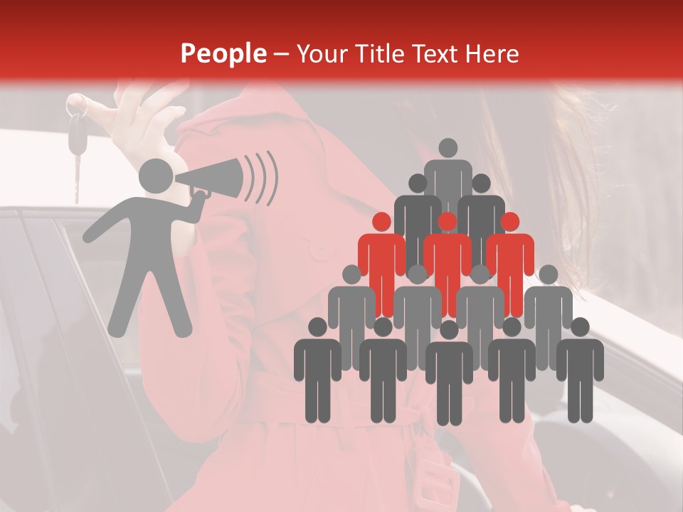 Success Auto Woman PowerPoint Template