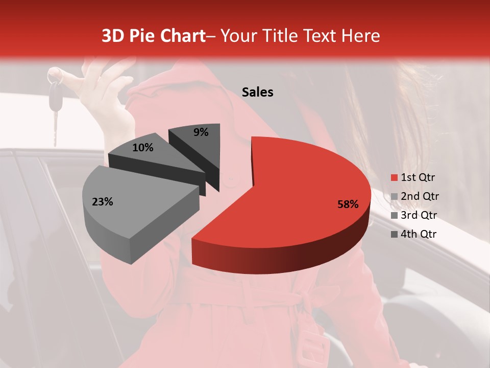 Success Auto Woman PowerPoint Template