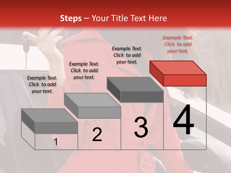 Success Auto Woman PowerPoint Template