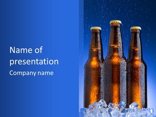 Alcohol Refreshment Dark PowerPoint Template