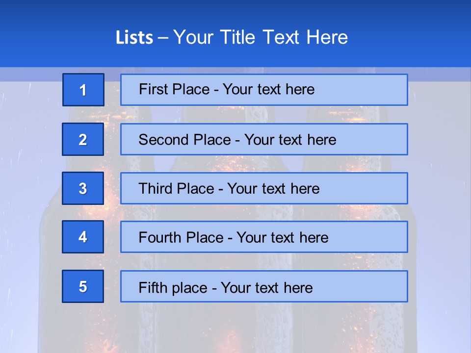 Alcohol Refreshment Dark PowerPoint Template