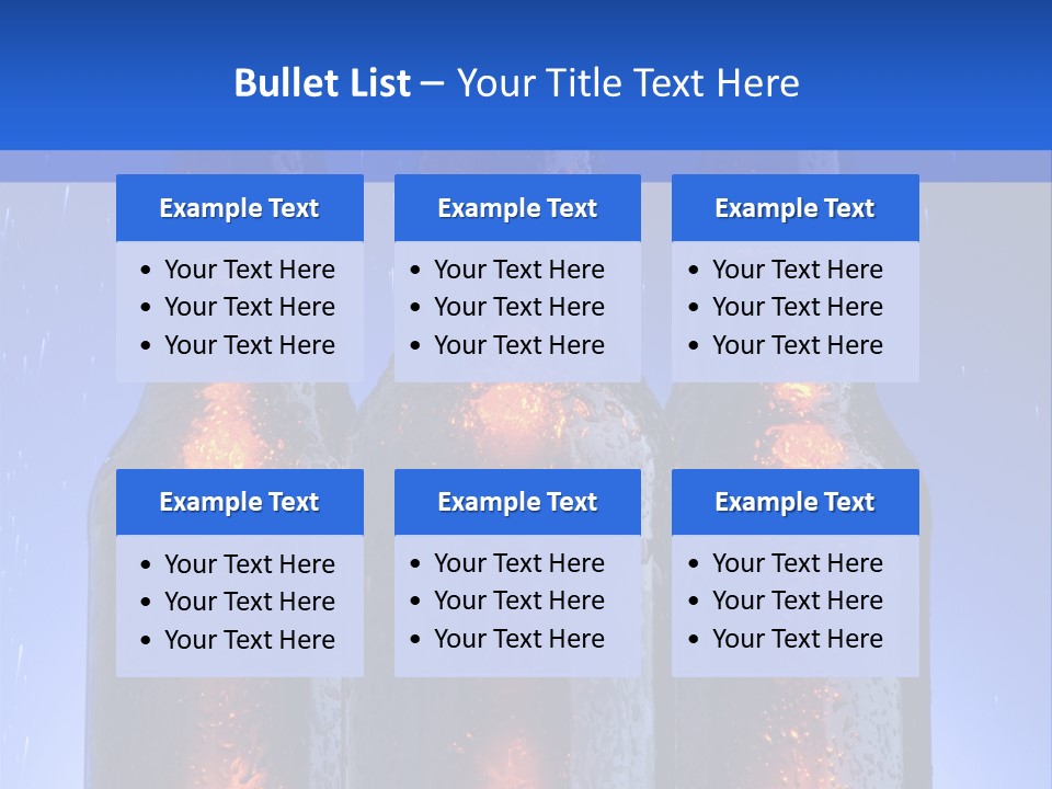 Alcohol Refreshment Dark PowerPoint Template