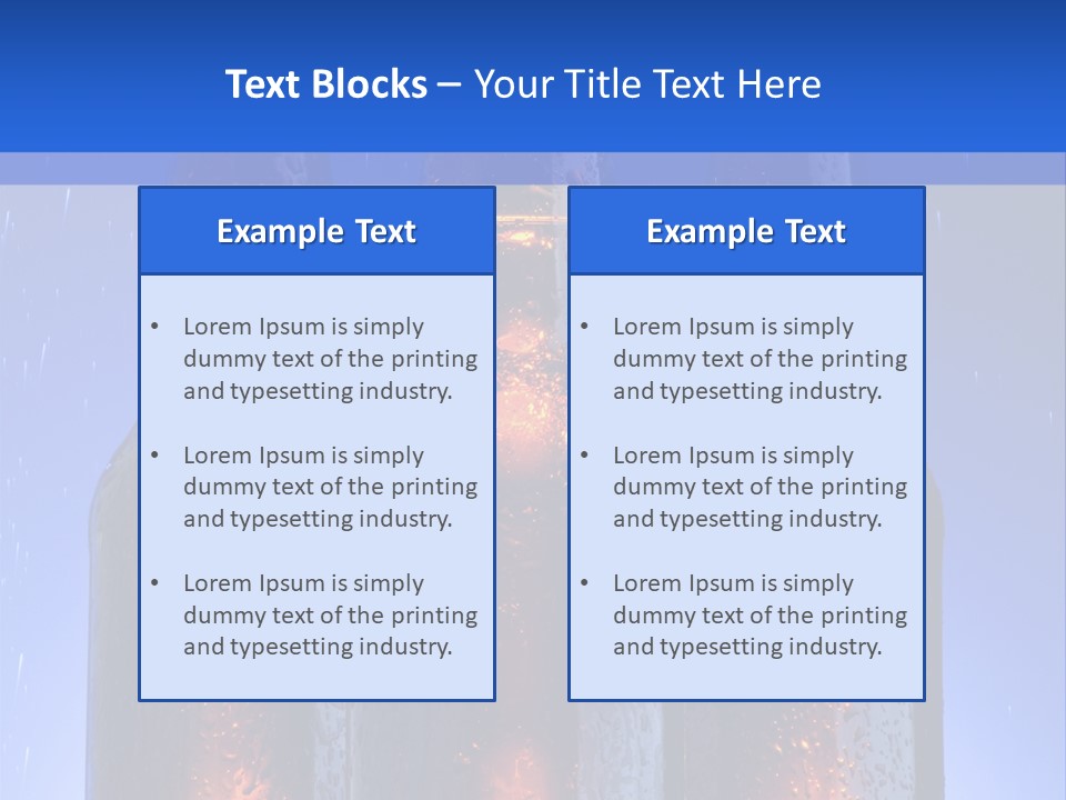 Alcohol Refreshment Dark PowerPoint Template