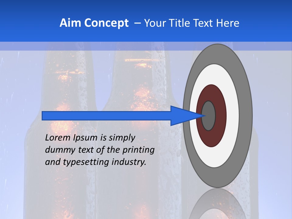 Alcohol Refreshment Dark PowerPoint Template