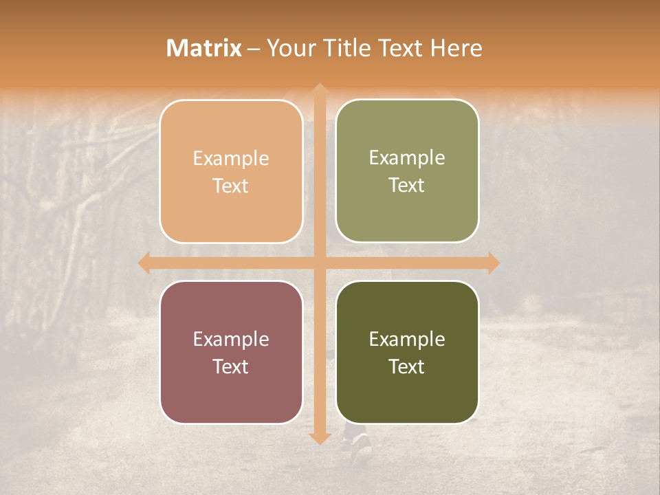 Women Rain Tree PowerPoint Template