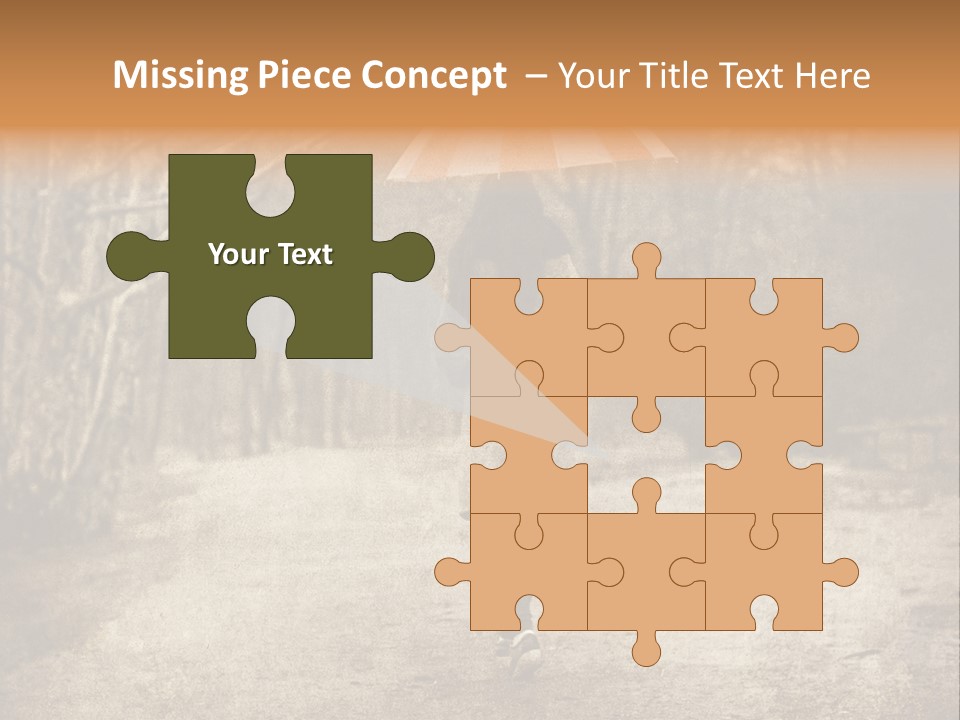 Women Rain Tree PowerPoint Template