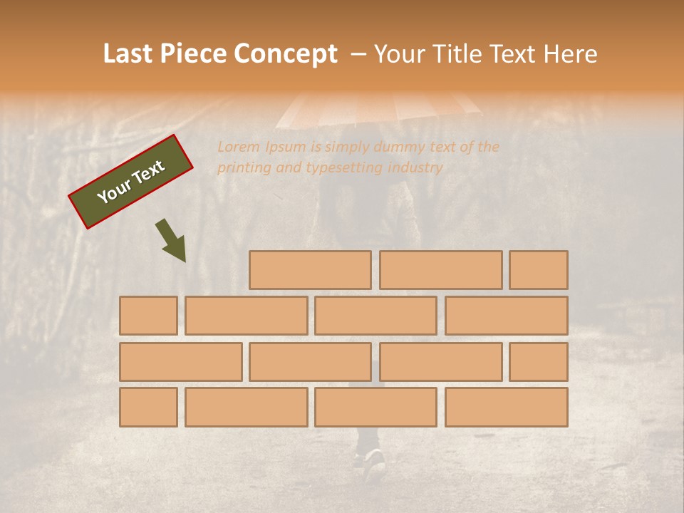 Women Rain Tree PowerPoint Template