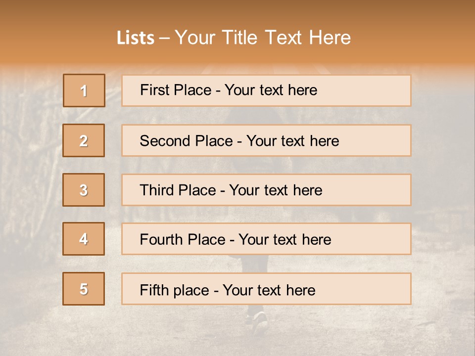 Women Rain Tree PowerPoint Template