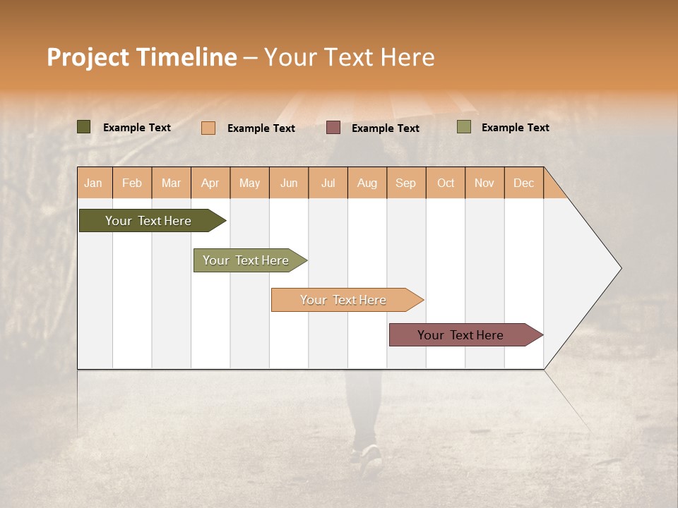 Women Rain Tree PowerPoint Template