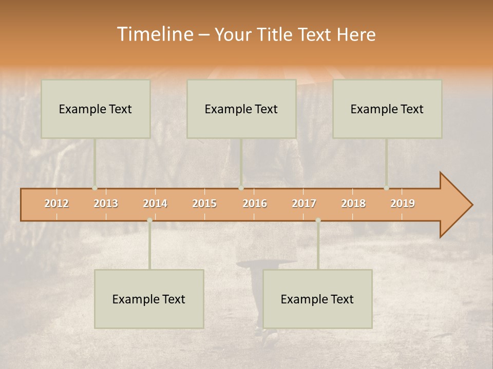 Women Rain Tree PowerPoint Template