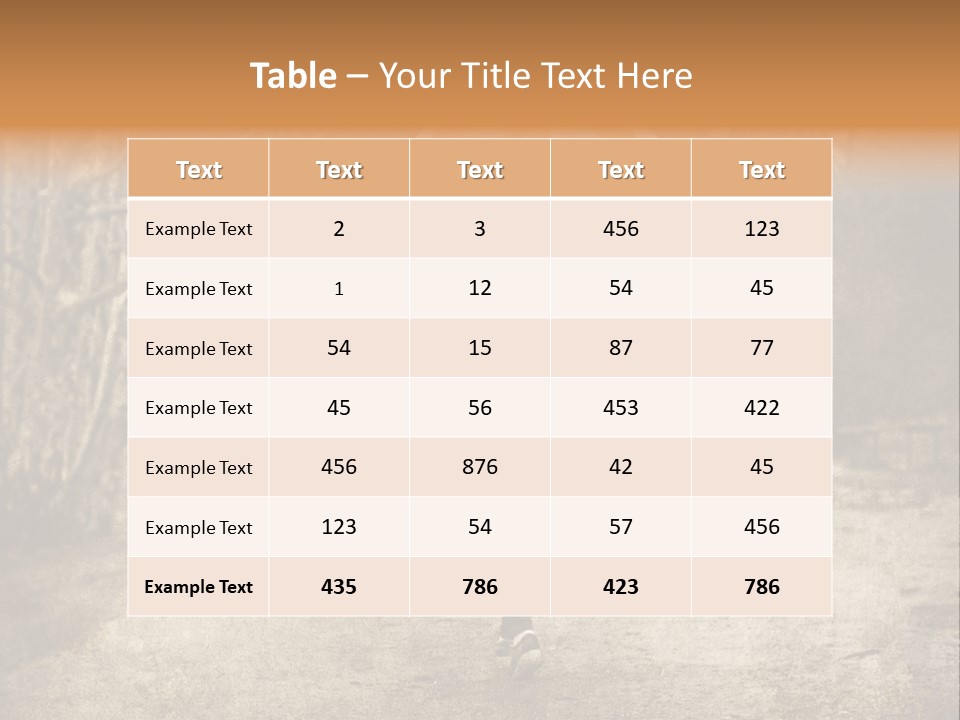 Women Rain Tree PowerPoint Template