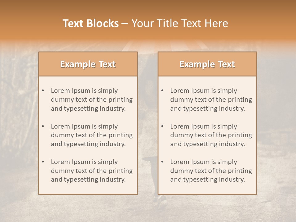 Women Rain Tree PowerPoint Template