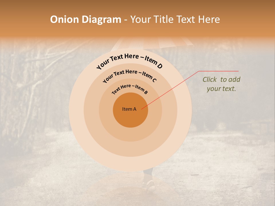 Women Rain Tree PowerPoint Template