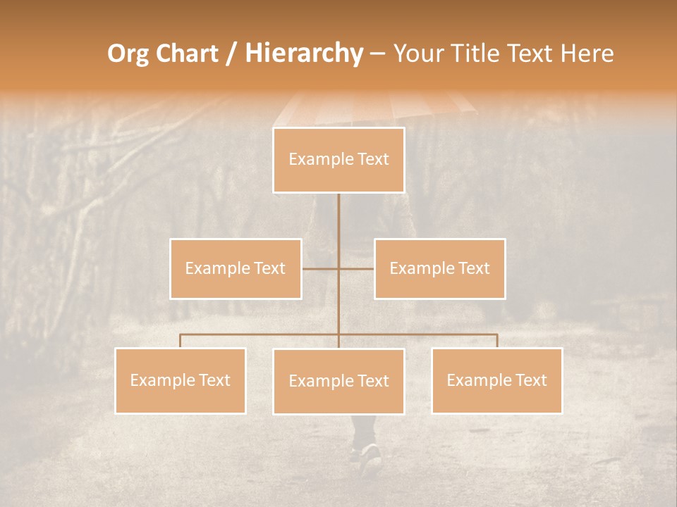Women Rain Tree PowerPoint Template