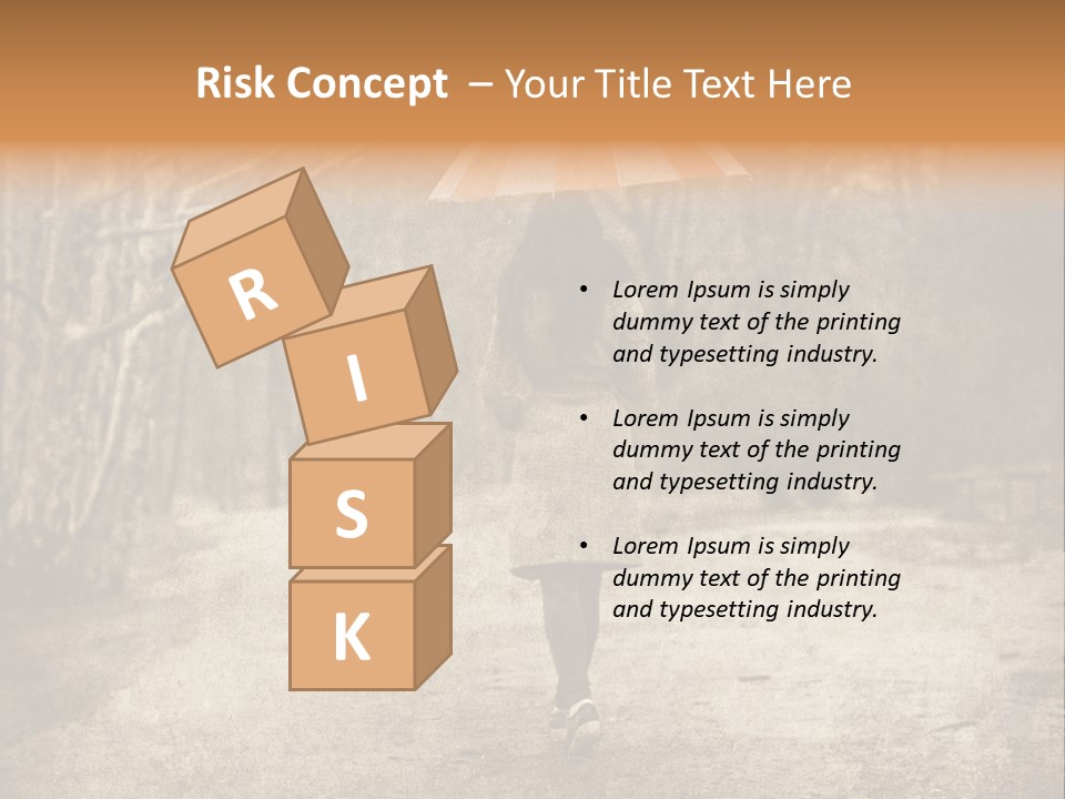 Women Rain Tree PowerPoint Template