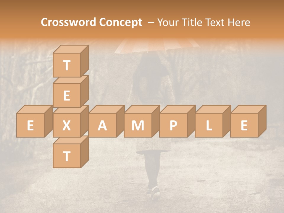 Women Rain Tree PowerPoint Template