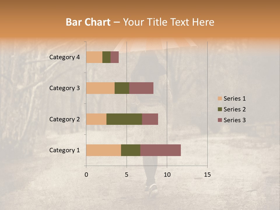 Women Rain Tree PowerPoint Template
