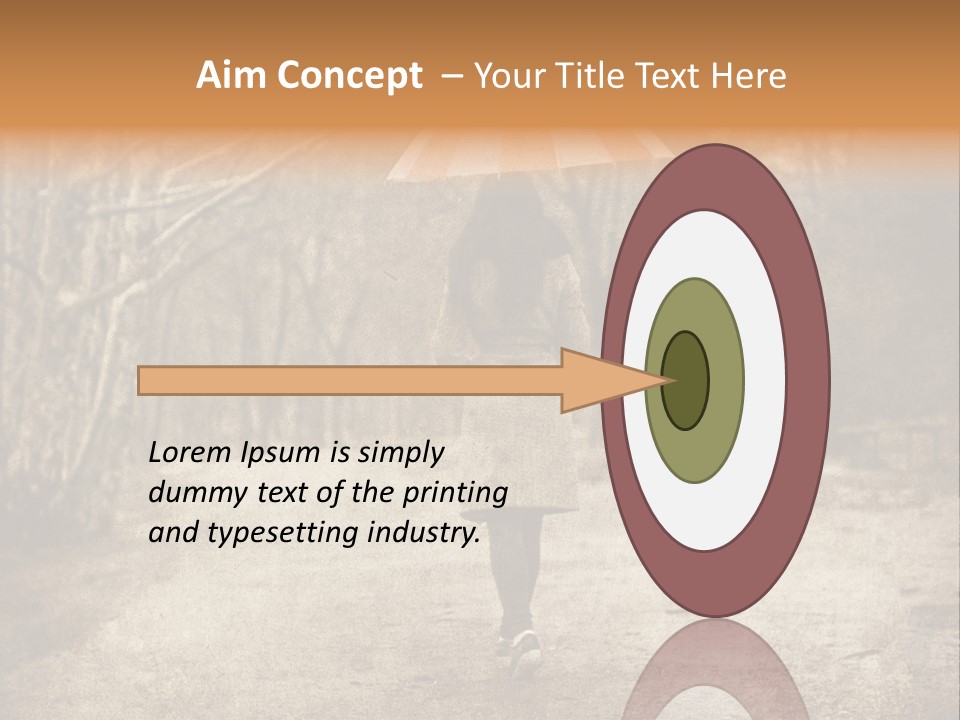 Women Rain Tree PowerPoint Template