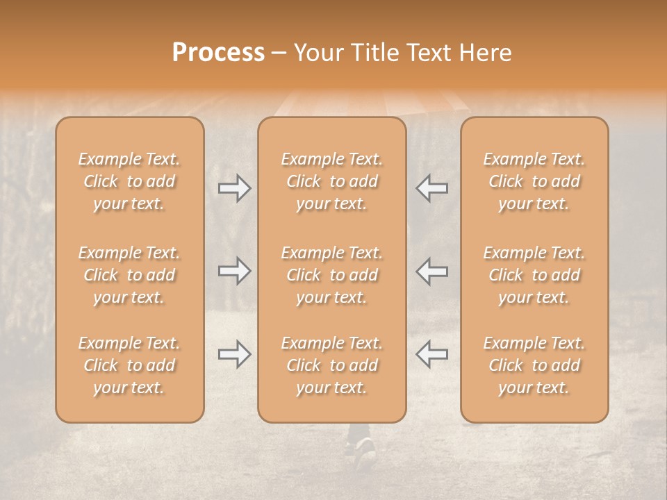 Women Rain Tree PowerPoint Template