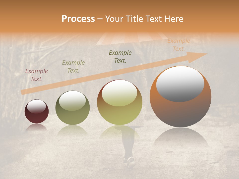 Women Rain Tree PowerPoint Template