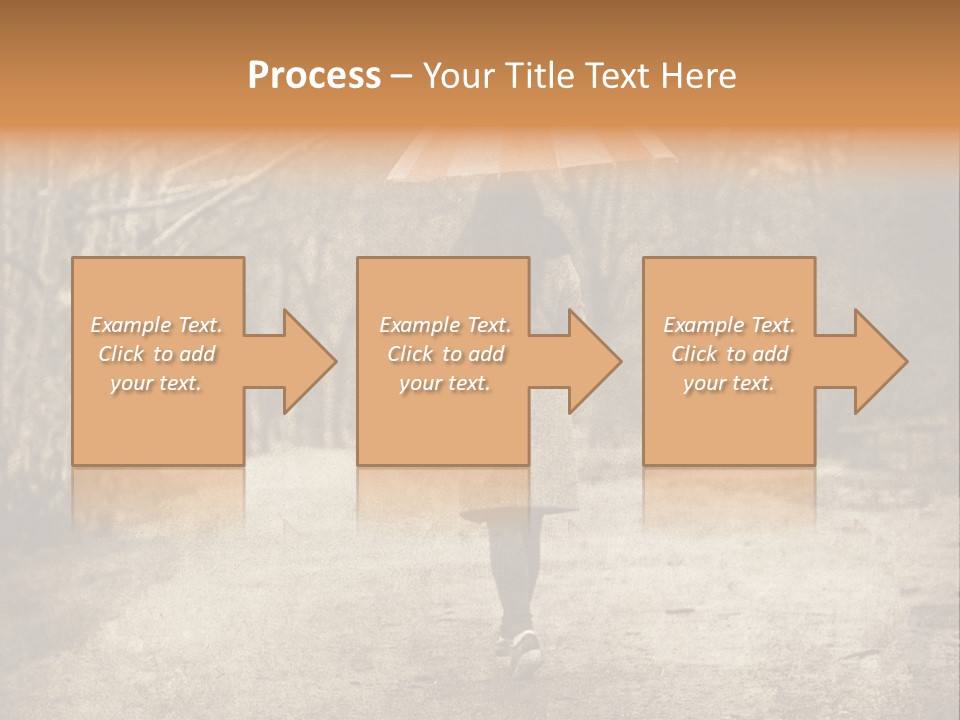 Women Rain Tree PowerPoint Template