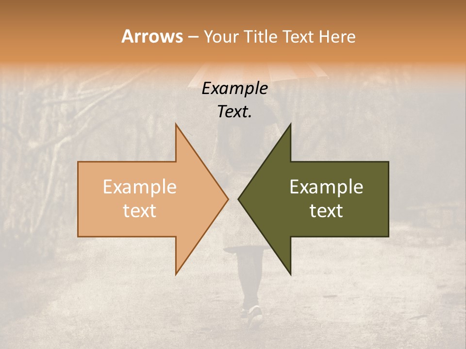 Women Rain Tree PowerPoint Template