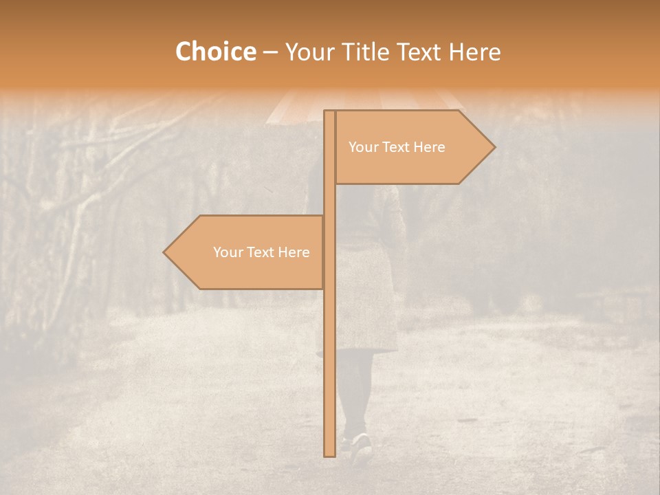 Women Rain Tree PowerPoint Template