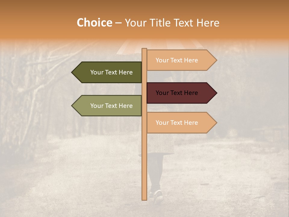 Women Rain Tree PowerPoint Template