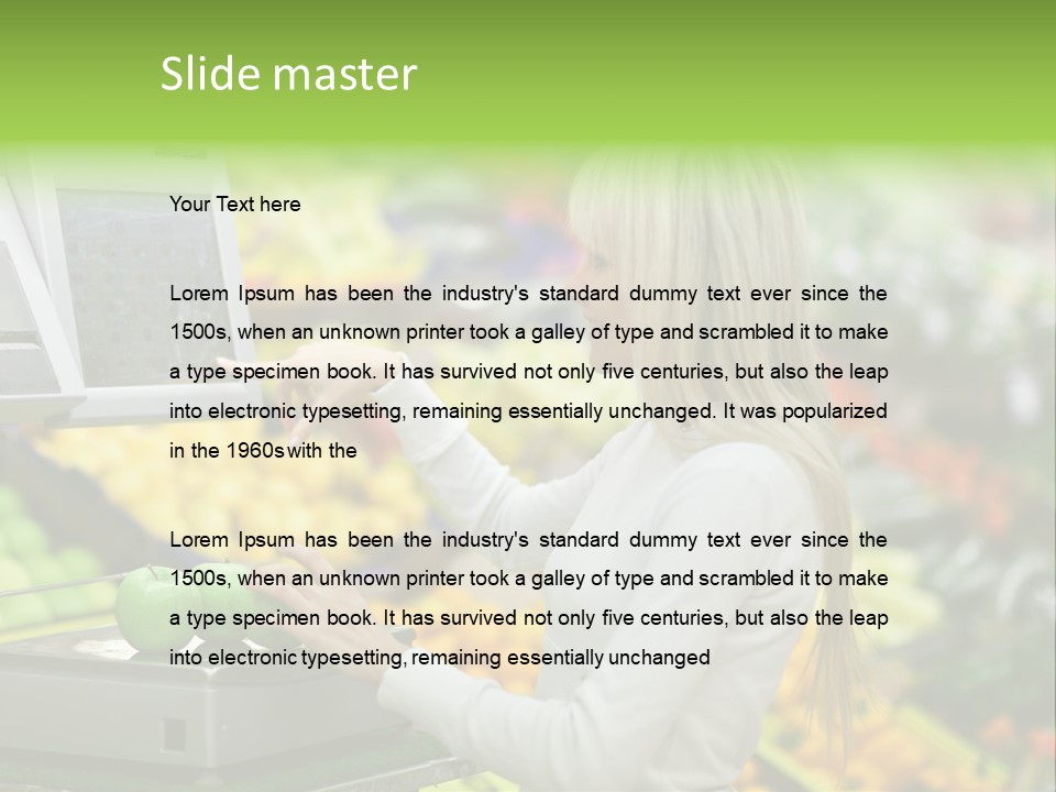 Fruit Commerce Customer PowerPoint Template