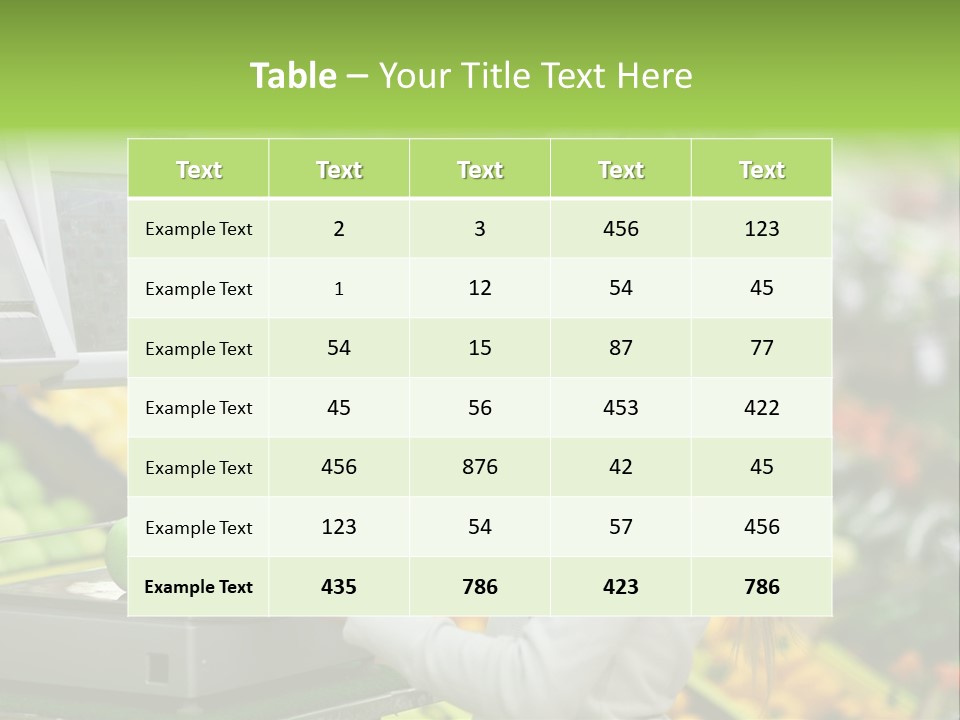 Fruit Commerce Customer PowerPoint Template