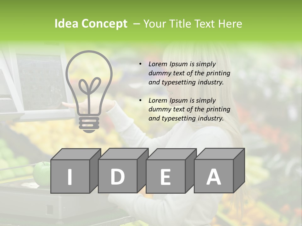 Fruit Commerce Customer PowerPoint Template