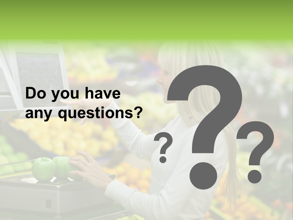 Fruit Commerce Customer PowerPoint Template