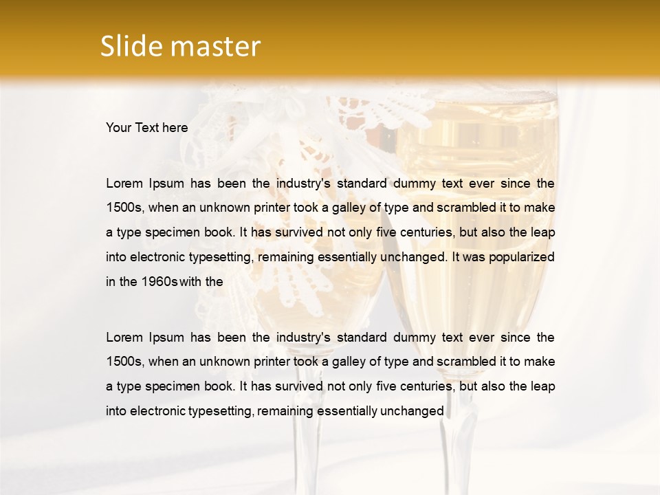 Glass Valentine Symbol PowerPoint Template