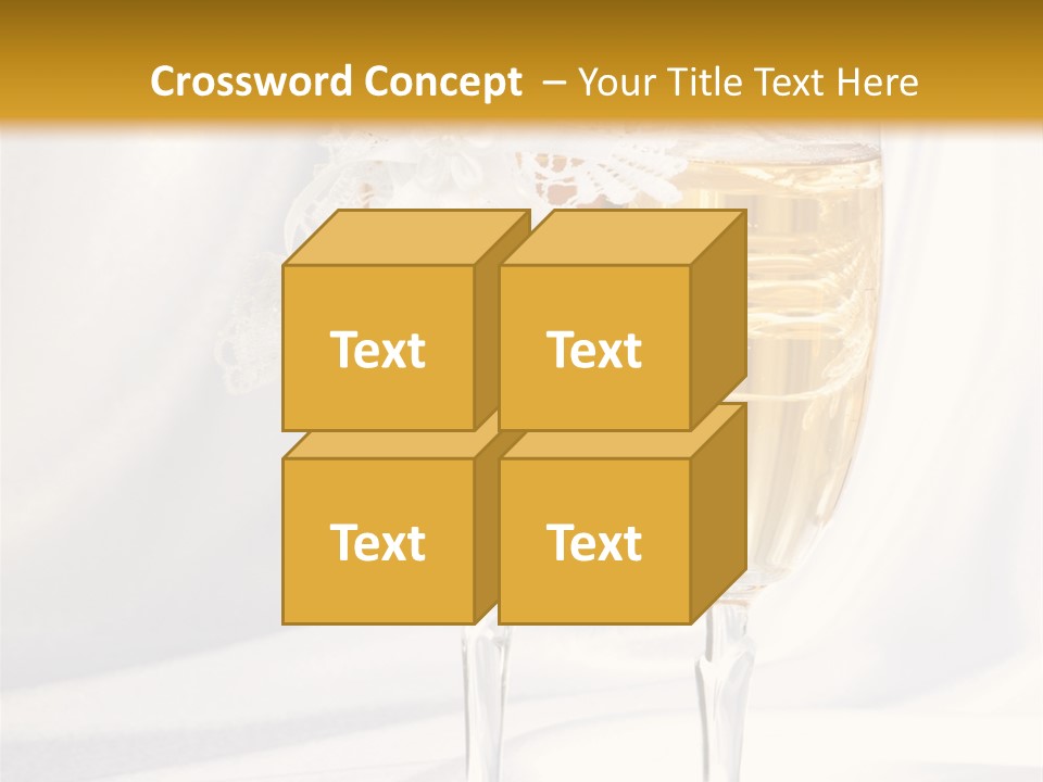 Glass Valentine Symbol PowerPoint Template