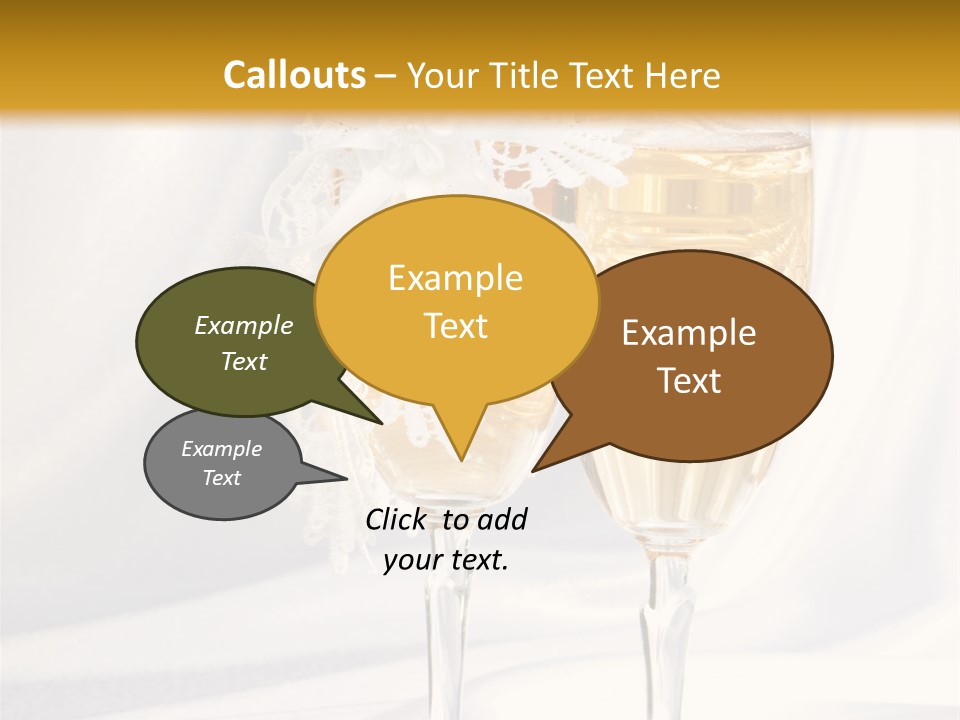 Glass Valentine Symbol PowerPoint Template