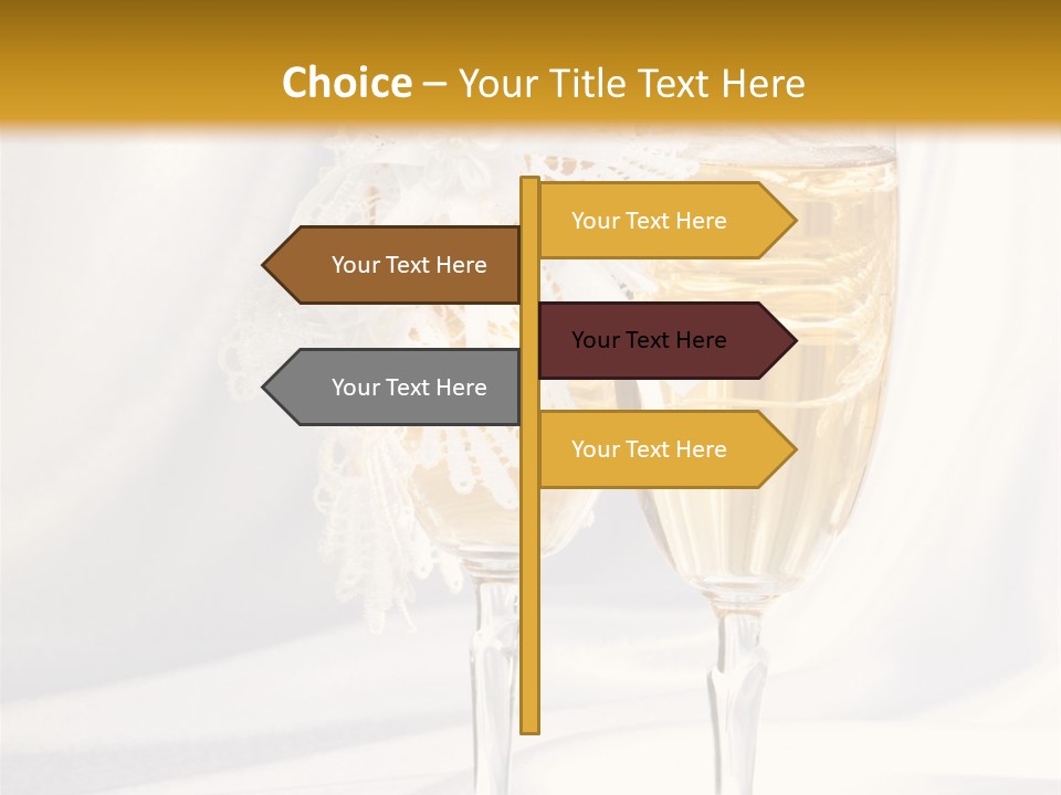 Glass Valentine Symbol PowerPoint Template
