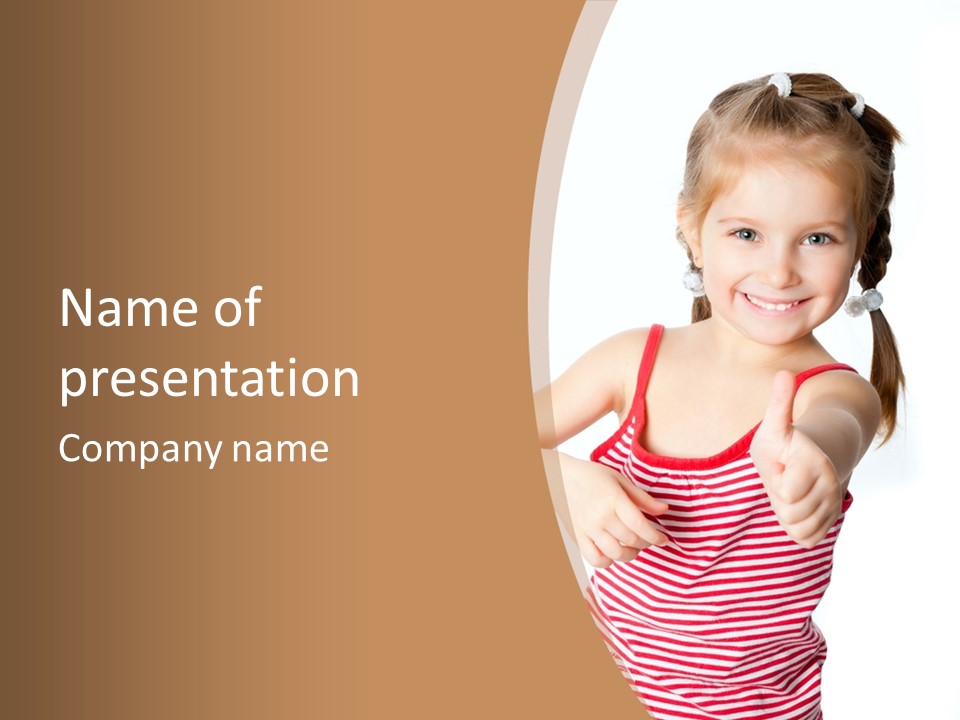 Small Lifestyle Preschooler PowerPoint Template