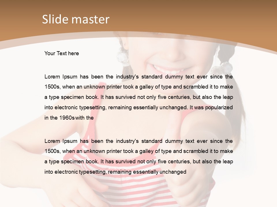 Small Lifestyle Preschooler PowerPoint Template