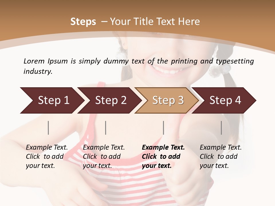 Small Lifestyle Preschooler PowerPoint Template