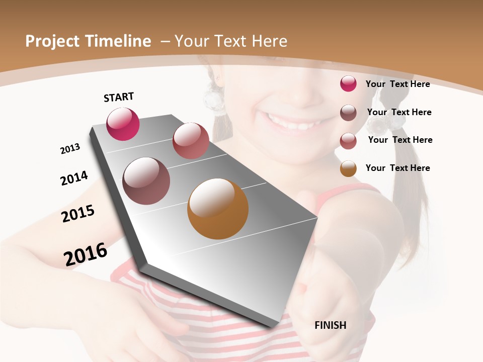 Small Lifestyle Preschooler PowerPoint Template