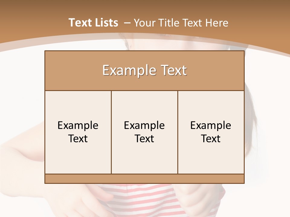Small Lifestyle Preschooler PowerPoint Template
