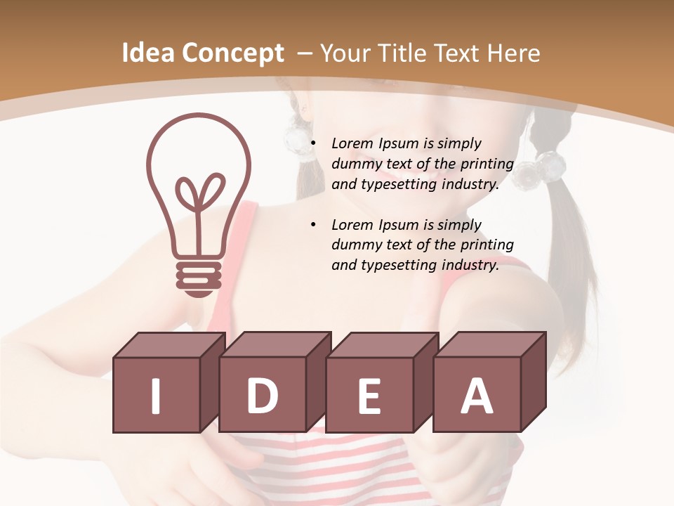 Small Lifestyle Preschooler PowerPoint Template