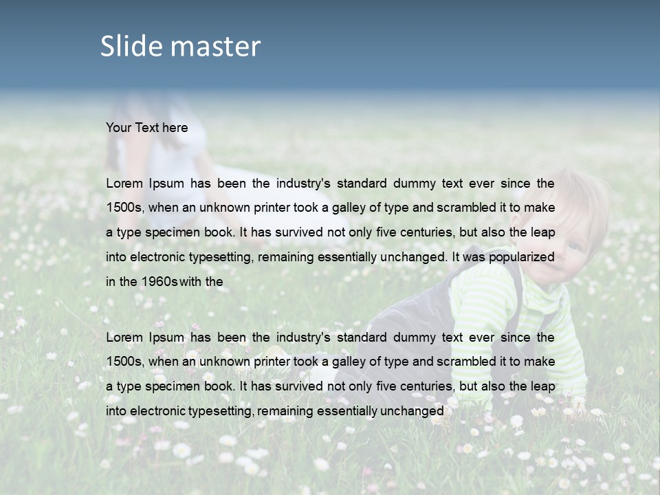 Background Son Bright PowerPoint Template