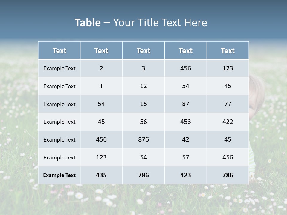 Background Son Bright PowerPoint Template