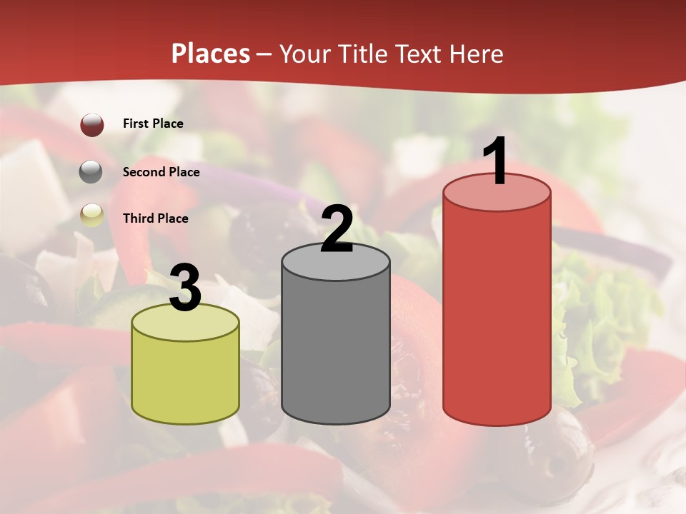 Tomato Feta Lettuce PowerPoint Template